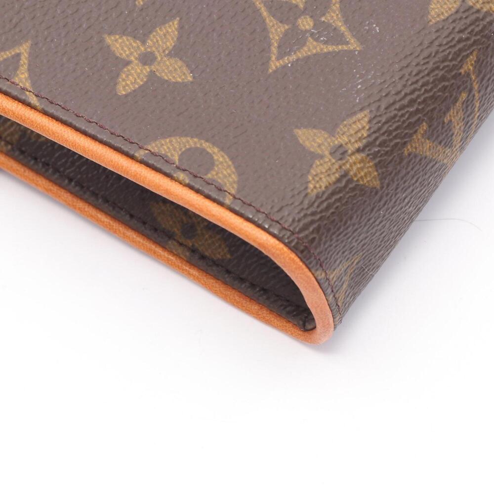 LOUIS VUITTON Authentic Brown Monogram Leather Pochette Fanny Pack - Picture 8 of 9